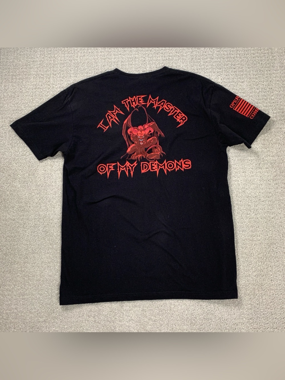 Master of my Demons Operation Companion Black Short Sleeve T-Shirt Men's Large